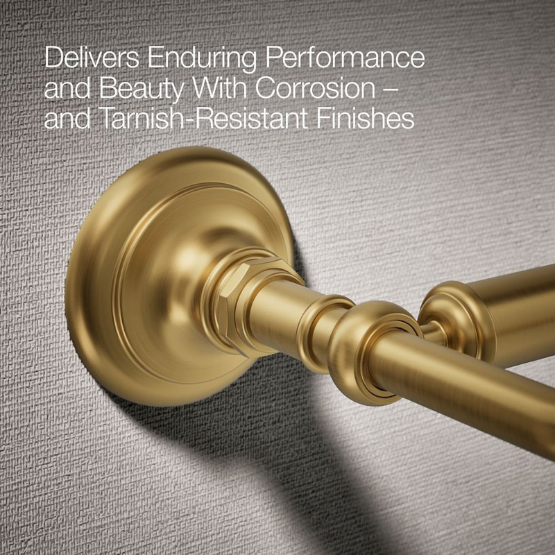 Artifacts® Pivoting Toilet Tissue Holder, Vibrant Brushed Moderne Brass