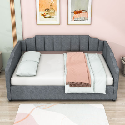 Cathriona Linen Upholstered Daybed with Storage by Lark Manor