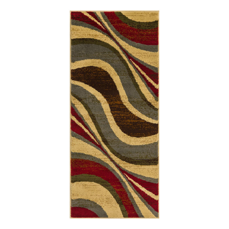 Ivetta Performance Abstract Indoor Rug, Runner 2' x 5'1"