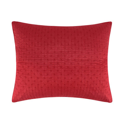 Cross Stitch Chili Red Standard Sham