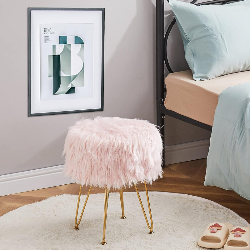 Tabouret d'appoint Niral Steel, Rose
