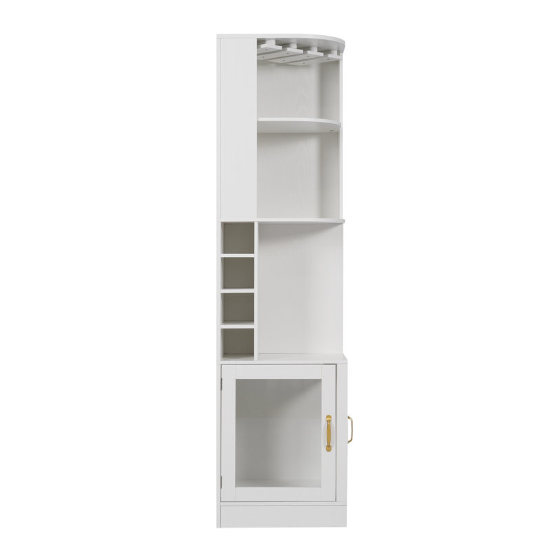 Meuble-bar de coin de style ferme, White