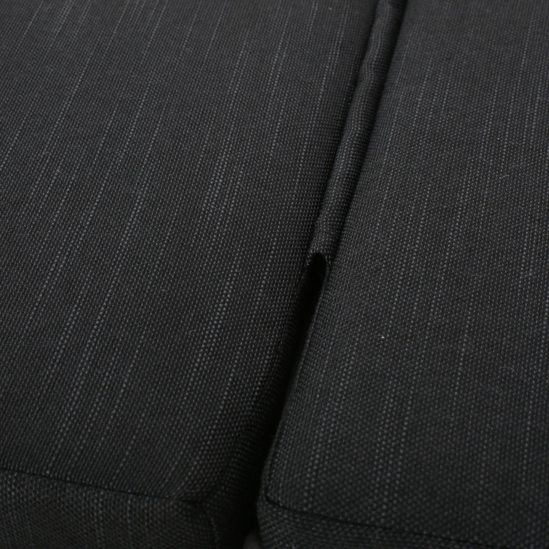 Coussin de chaise longue d'extérieur en tissu, Gris foncé