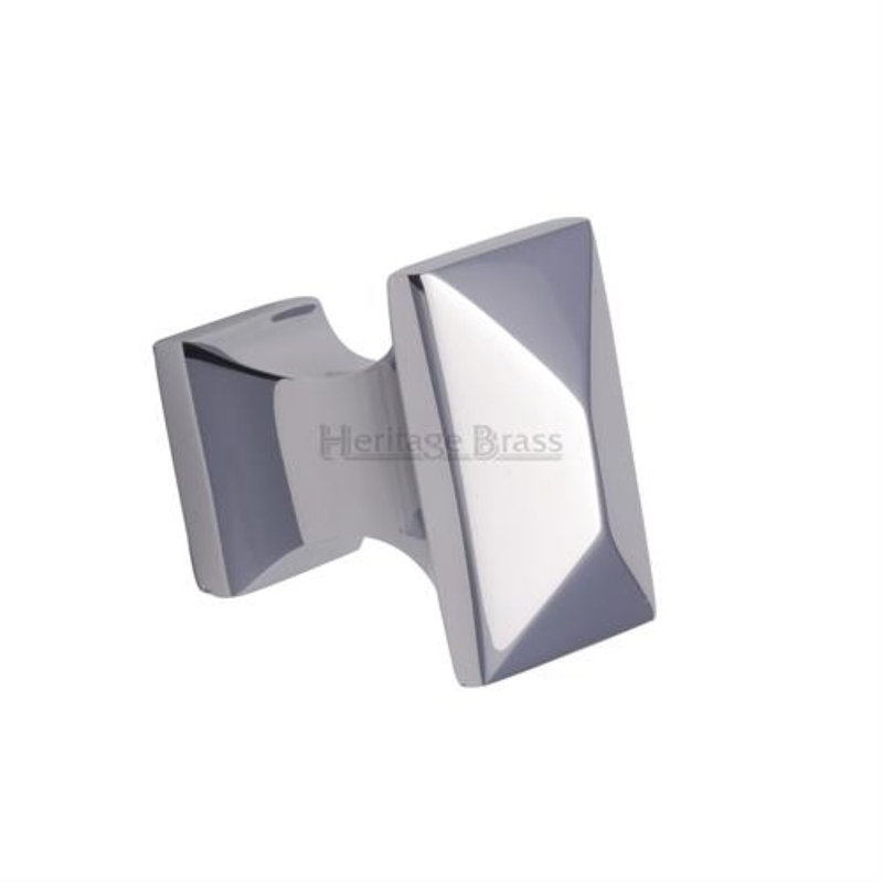 Heritage Brass Heritage Cabinet Knob Anvil Design 35mm, Polished Chrome