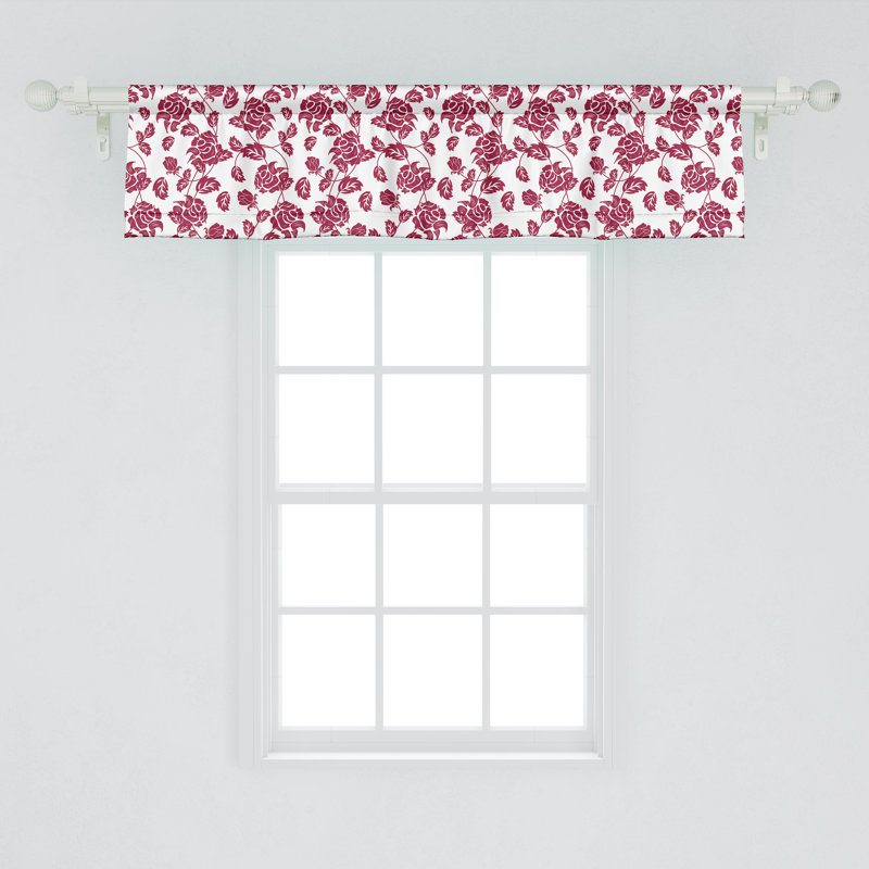 Ensemble de 2 cantonnières Ambesonne Rose, L 42 po x L 12 po