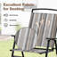 Chaise de terrasse pliante avec accoudoirs de salle de bain Kenya