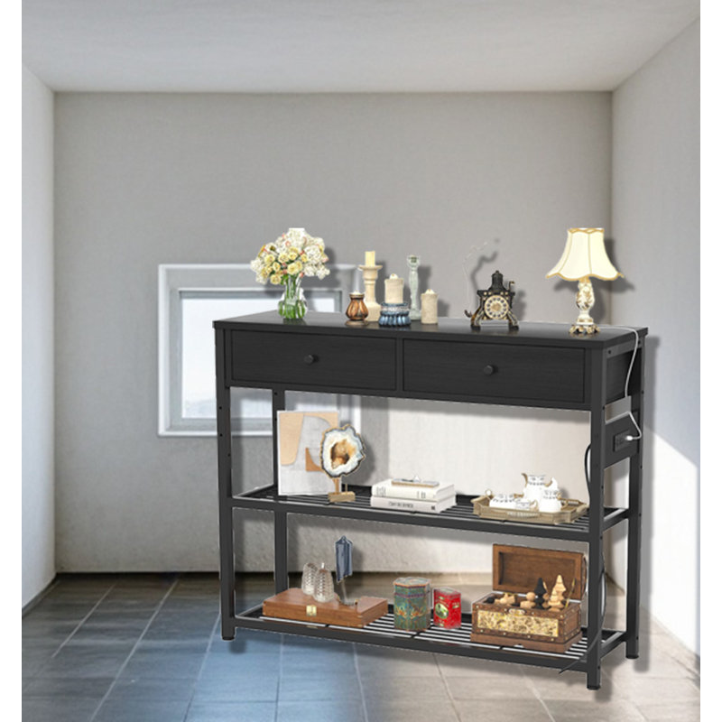 Petite table de canapé avec support de rangement