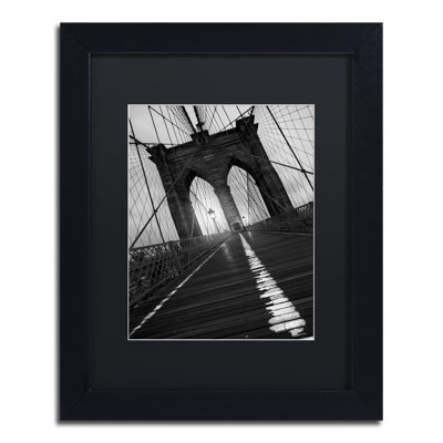 Framed Wall Art - Marion Rose ‘Double Trouble Black Bear’ Wall Decor with Matted Frame - Living Room, Kitchen, and Bathroom Art - 11x14