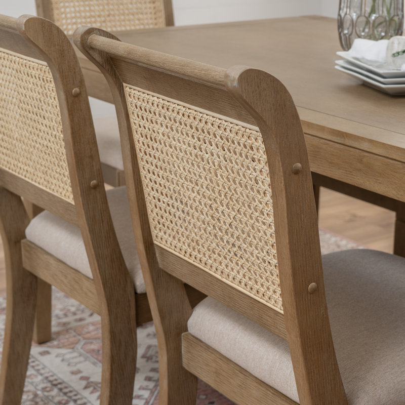 Millau Nat Cane 7pc Dining Set