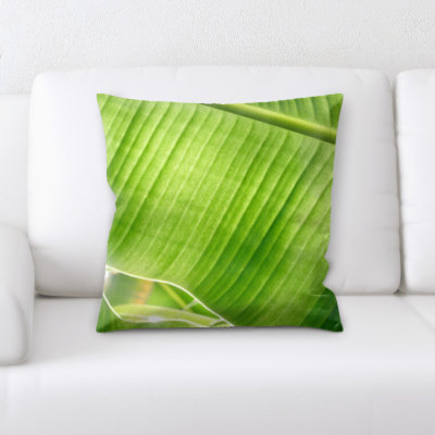 Coussin décoratif à feuilles