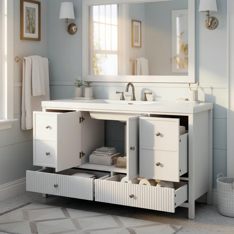 Ensemble de meuble-lavabo Premium, Blanc