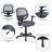 Mid-Back Mesh Swivel Ergonomic Task Office Chair - Arms-1665507216