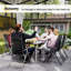 Celetha Rectangular Metal Outdoor Dining Table , 160cm W 90cm D