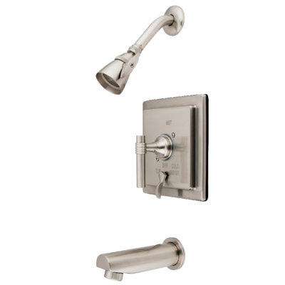 Kingston Brass Milano Single-Handle Pressure Balanced Tub and Shower Faucet