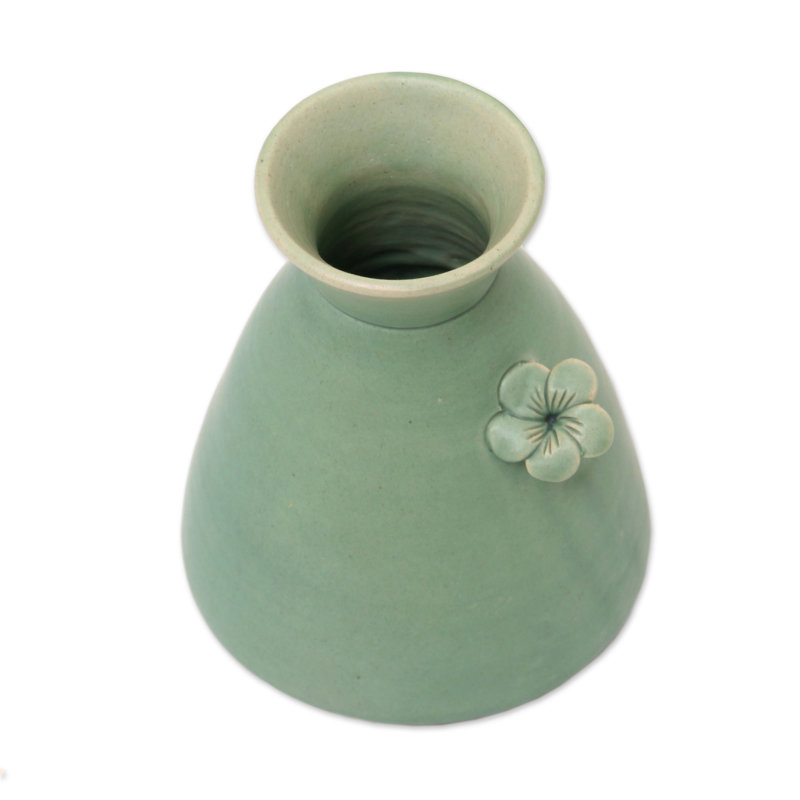 Magnifique vase en céramique de frangipanier