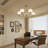 5-Light Dimmable Sputnik Modern Linear Chandelier-1362898842