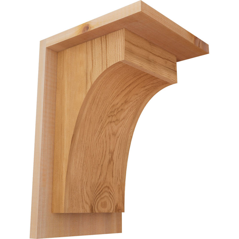Corbeau Huntington avec plaque arrière, H 12 po x l 7,5 po x P 8 po, Cèdre rouge, Lisse