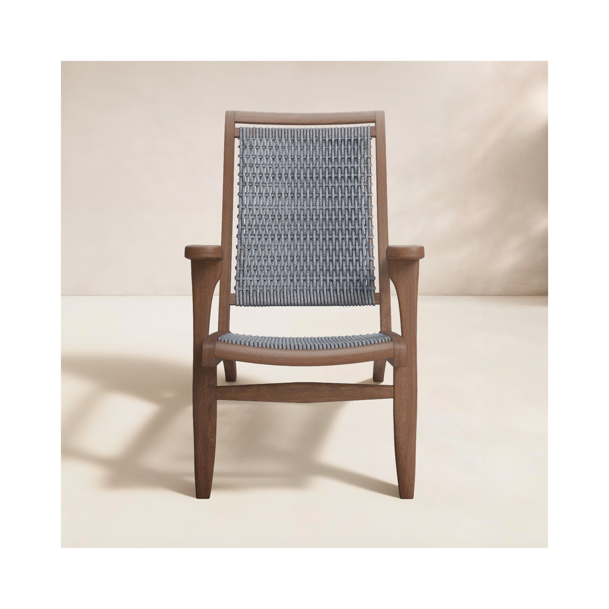 Arnot Outdoor Lounge Chair, Brown