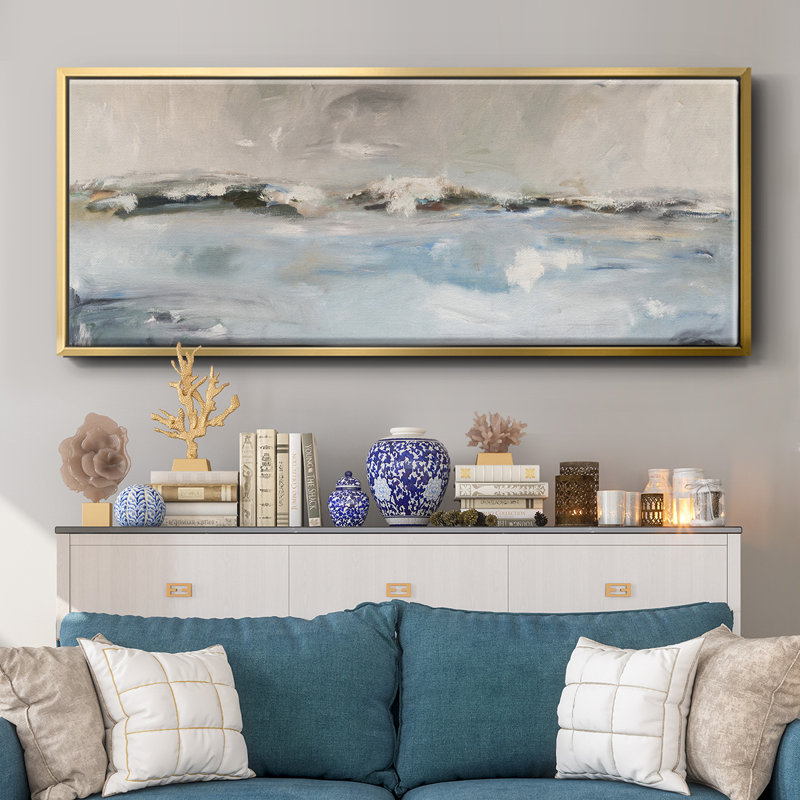 Surf Sans Turf- Framed Canvas, 20" H x 50" W