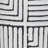 26" White Ceramic Tribal Textured Table Lamp With Linen Shade