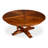 Extendable Walnut Round Solid Wood Dining Table-108207492