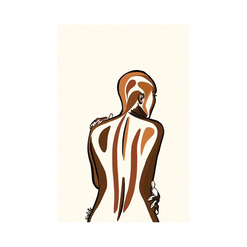 Bald And Beautiful by NoelleRx - Wrapped Canvas Print, 20.32 cm H x 30.48 cm W