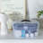 Oval Clear Storage Basket with Black Tray