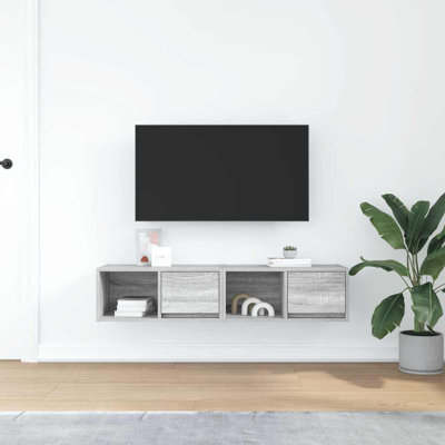 TV Cabinets 2 Pcs 80X31x25.5 Cm Engineered Wood