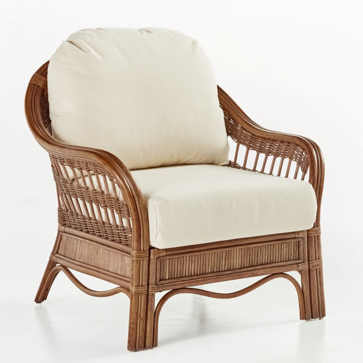 Fauteuil large de 30 po Wittig, Pacane, Beige naturel uni Dening