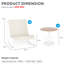 Ensemble de chaises berçantes d'extérieur 2 personnes-115152166