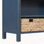 Console rétro avec paniers tissés jacinthe d'eau-821422423