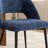 20.1"W Mid-Century Modern Dining Chairs, Fabric/Leather Upholstered Side Chairs, Armless Vanity Chair With Metal Legs For Dining Living Room Vanity Office-2112939680