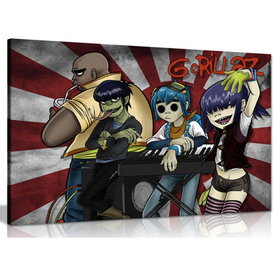 Gorillaz - Wrapped Canvas Print