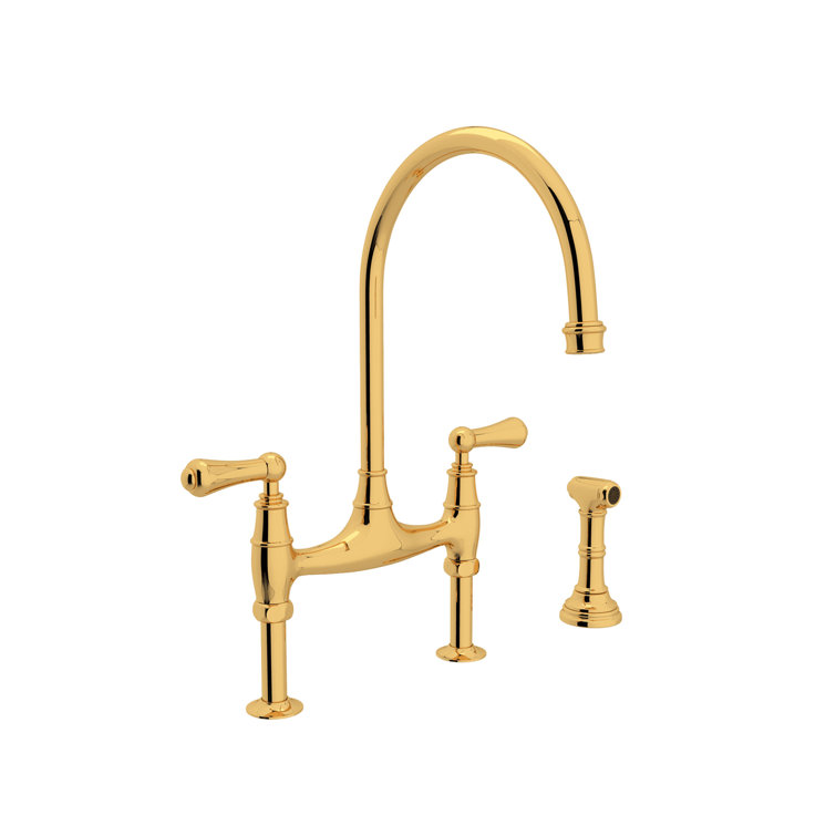 Georgian Era™ Bridge Faucet with Side Spray