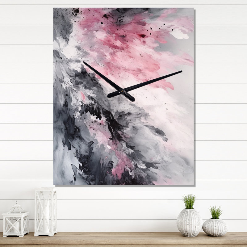 Jandel - Horloge murale géométrique moderne, H 32 po x l 24 po x P 1 po