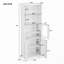 Grande armoire de rangement blanche avec tablettes