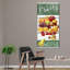 "Food and Drink Typographie", délicieux fruits, ensemble de 3 reproductions sur toile par Tom Timber-93061241