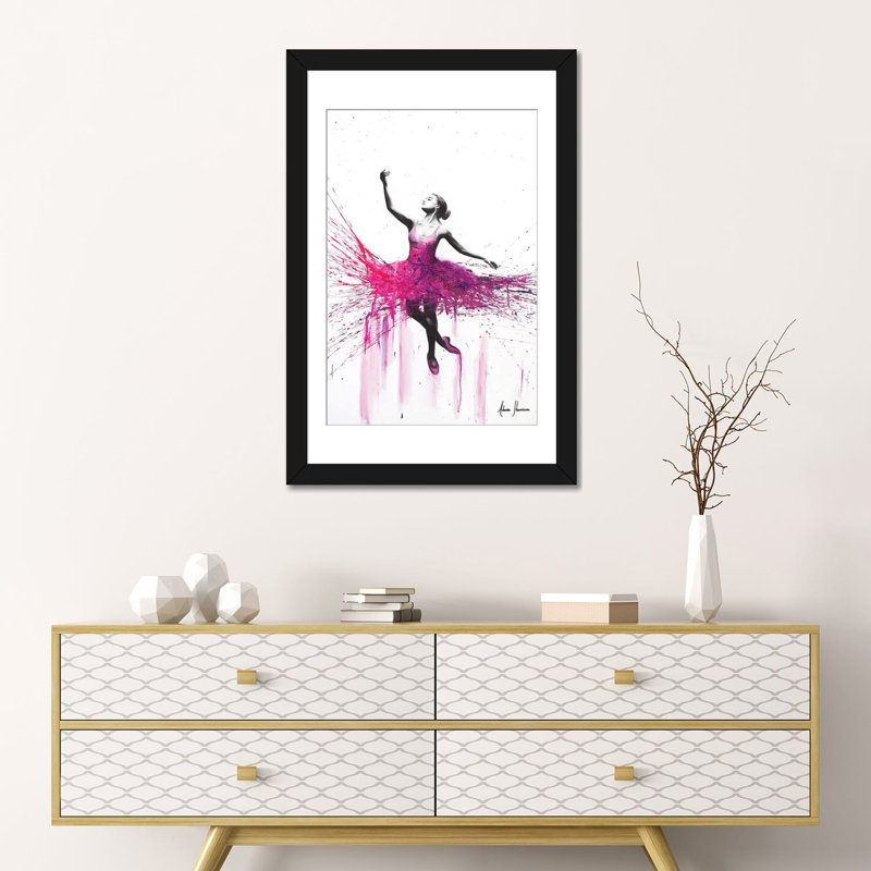 Impression sur toile, "love va nous guider, H 26 po x l 18 po x P 1,5 po, Toile avec cadre noir, Pas de tapis