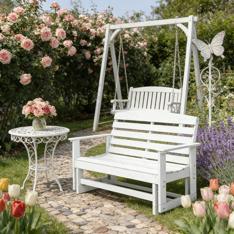 Double chaise berçante, banc oscillant attrayant