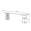 Bureau ovale noir en bois massif-688801880