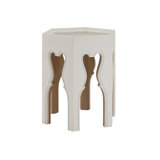 Villa Blanca Glass End Table