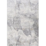 Adelene Abstract Light Gray/Charcoal Area Rug