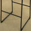 Ensemble de 2 tabourets rétro en cuir de polyuréthane, brun antique-966256791-966256784
