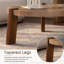 Table basse ronde de 36,6 po, table d'appoint en bois massif à chevrons et panneau de fibres à densité moyenne avec pieds fuselés, finition naturelle vieillie pour le salon et les petits espaces
