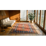 Small Size Rustic Tribal Geometric Antique Late 19th Century Caucasian Kazak Rug