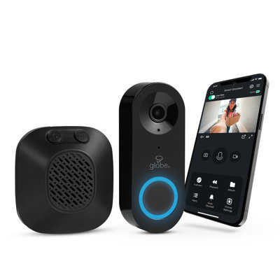 Heath Zenith Black Plastic Wired Smart Motion Detection Doorbell Kit