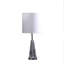 Lampe de table argentée 21,5 po Hebbe