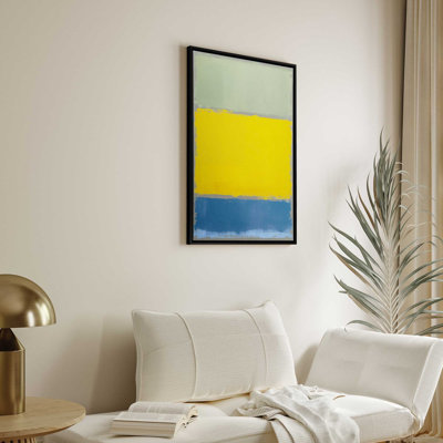 Grey Horizon Glow On Canvas by Golden Glow Interiors Print