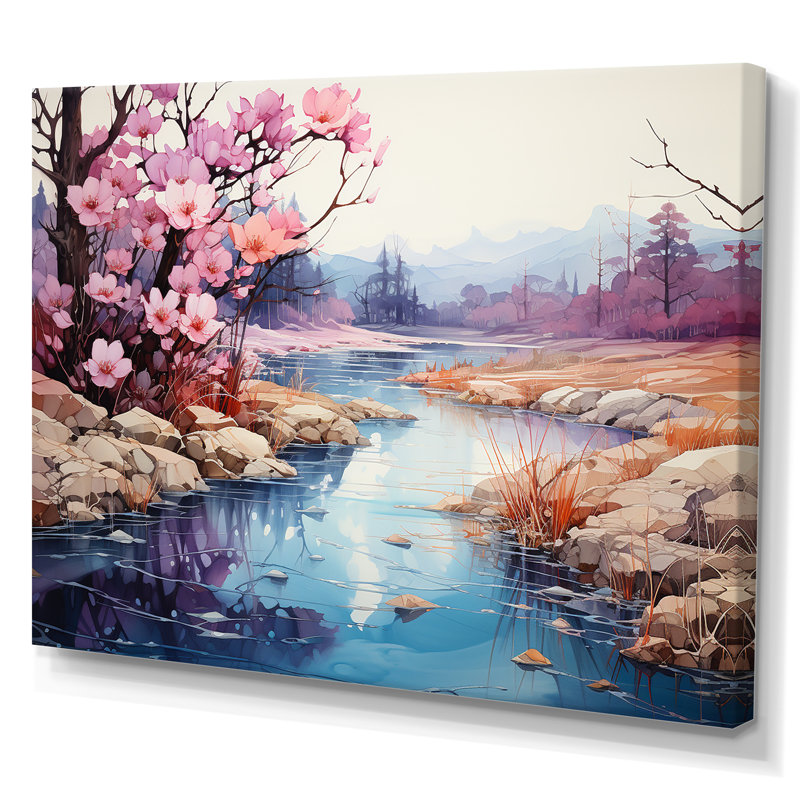 Impression sur toile «Al tranquillité» - campagne, H 30 po x l 40 po, Toile tendue