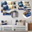 «Golden Trees Aurora Over The Marble Peaks II», art mural abstrait en métal-732953264